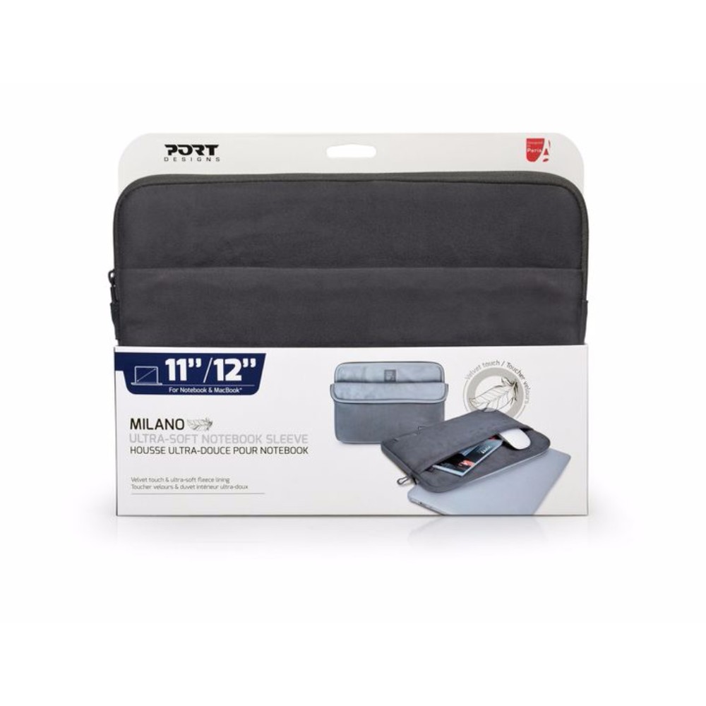 MILANO 10/12.5 Gris Pochette Notebook