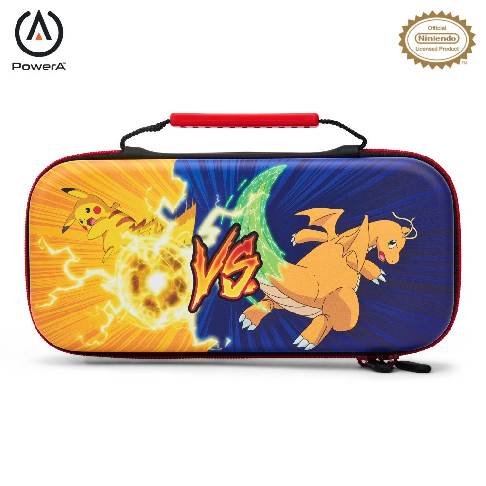 Pochette (housse) de protection Pokémon Pikachu vs. Dragonite pour Nintendo Switch