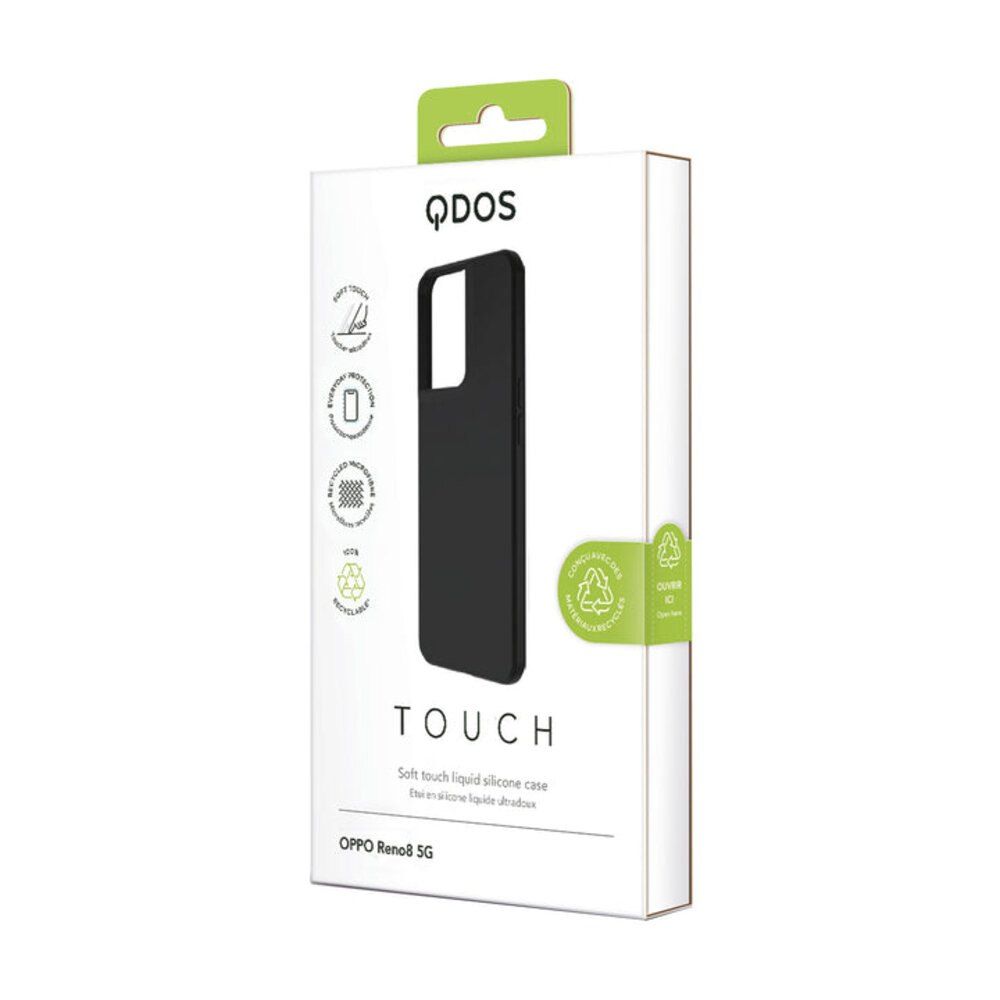 TOUCH SILICONE OPPO RENO 8 GRS Coque Touch Silicone noire - Image 4