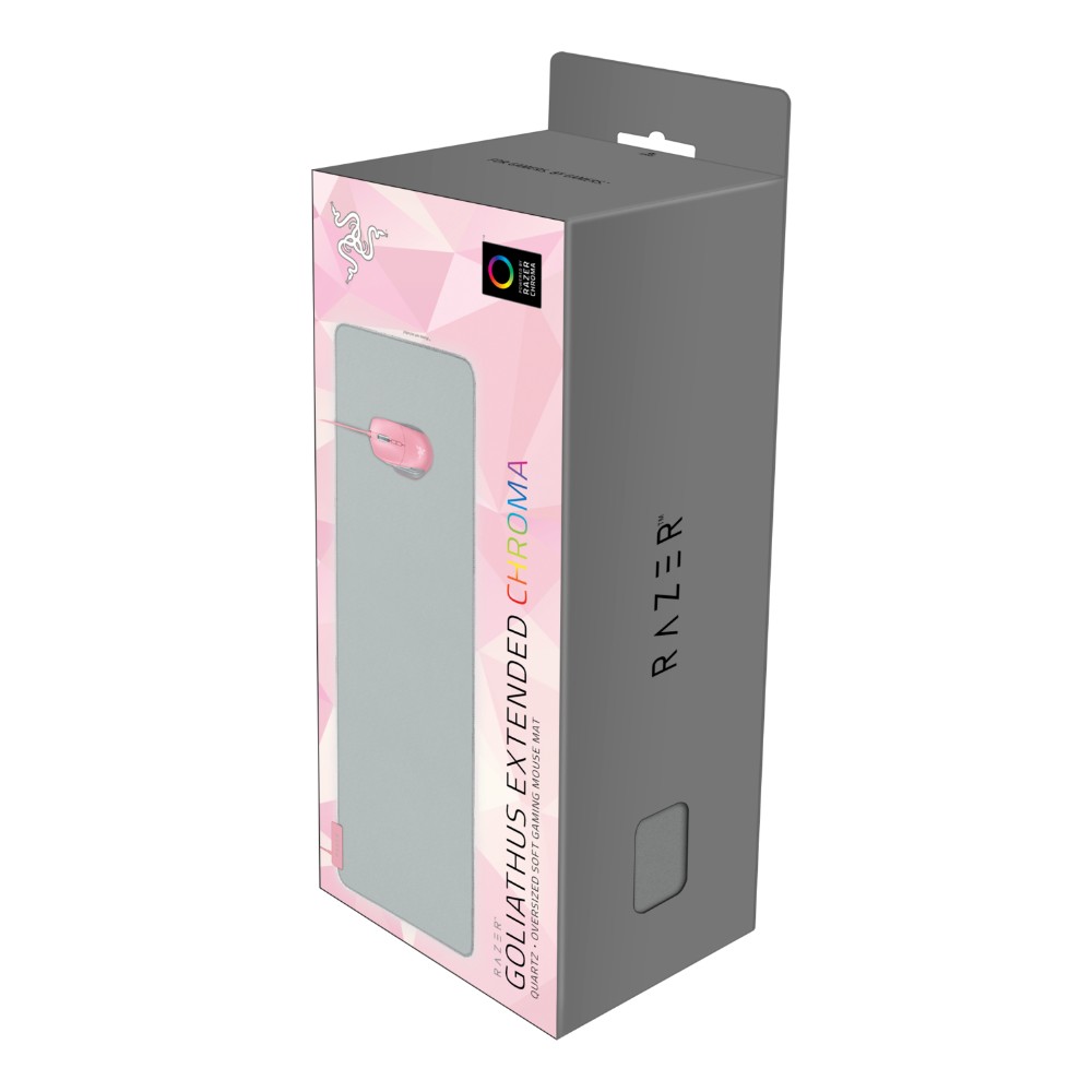 Tapis de souris gaming Goliathus Extended Chroma - Gris & Rose