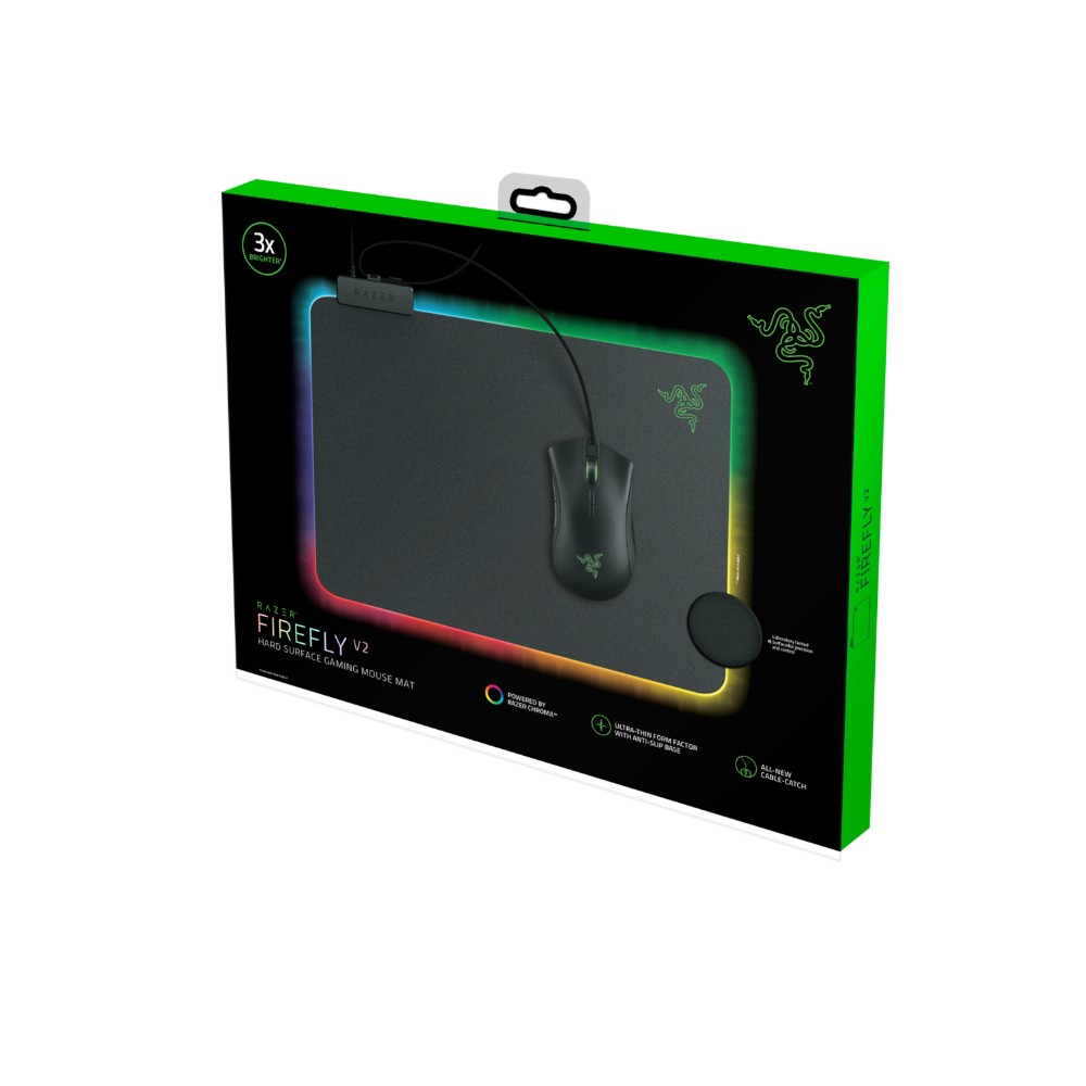Tapis de souris gaming FireFly v2 - Noir RVB