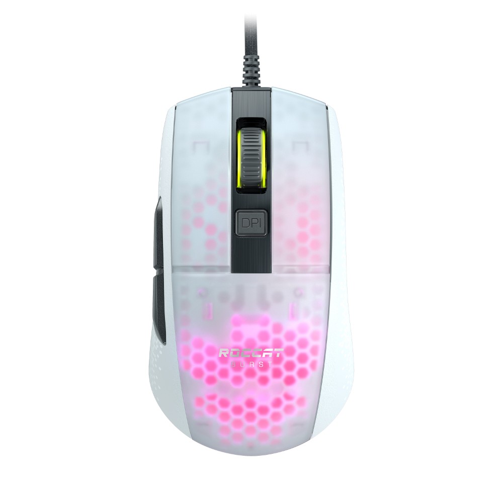 Souris gaming optique Burst Pro - Blanc RVB