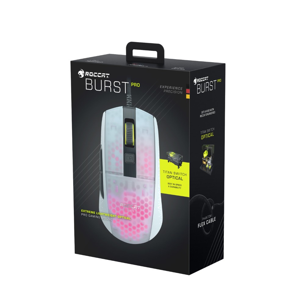 Souris gaming optique Burst Pro - Blanc RVB - Image 4