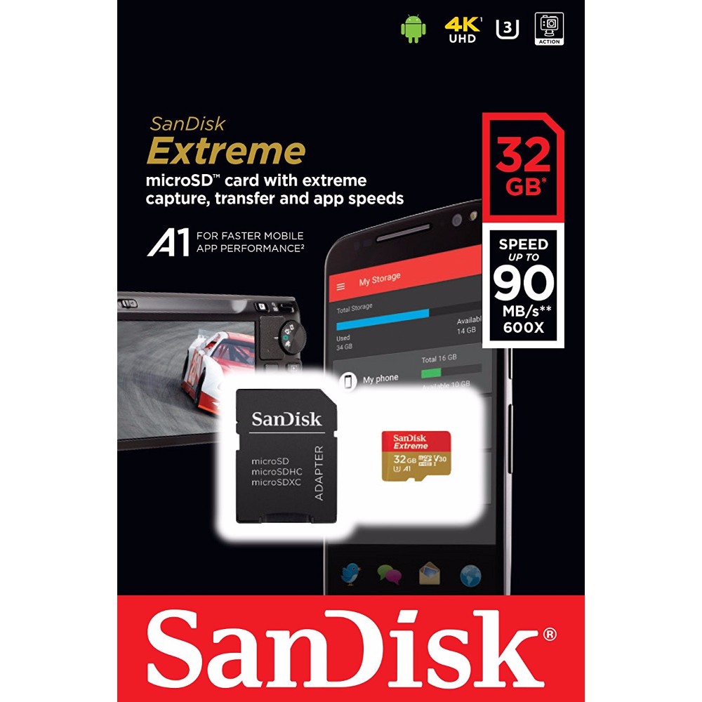 EXTREME MICROSDHC 32GB Carte micro SD avec adaptateur - Image 3