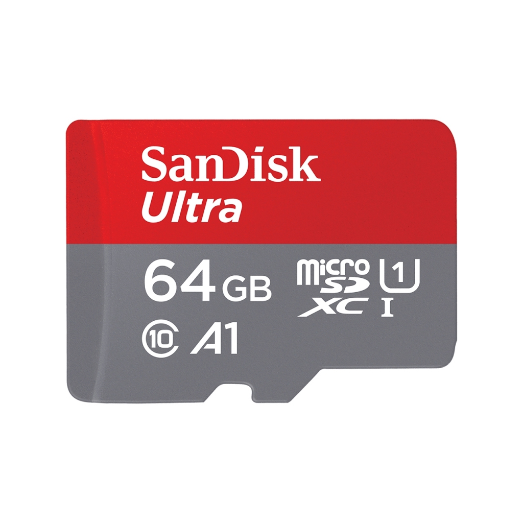 MicroSDHC Ultra 64Go + adapt 120MB/s A1 Class 10 UHS-I