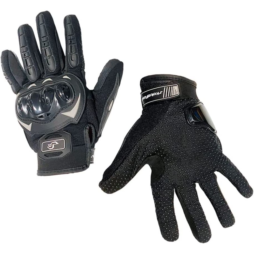 Gants de protection vélo et trottinette - Noir
