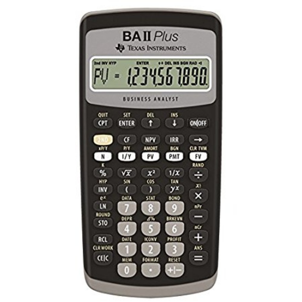 BA-II PLUS - Noir Calculatrice Financière - Image 2