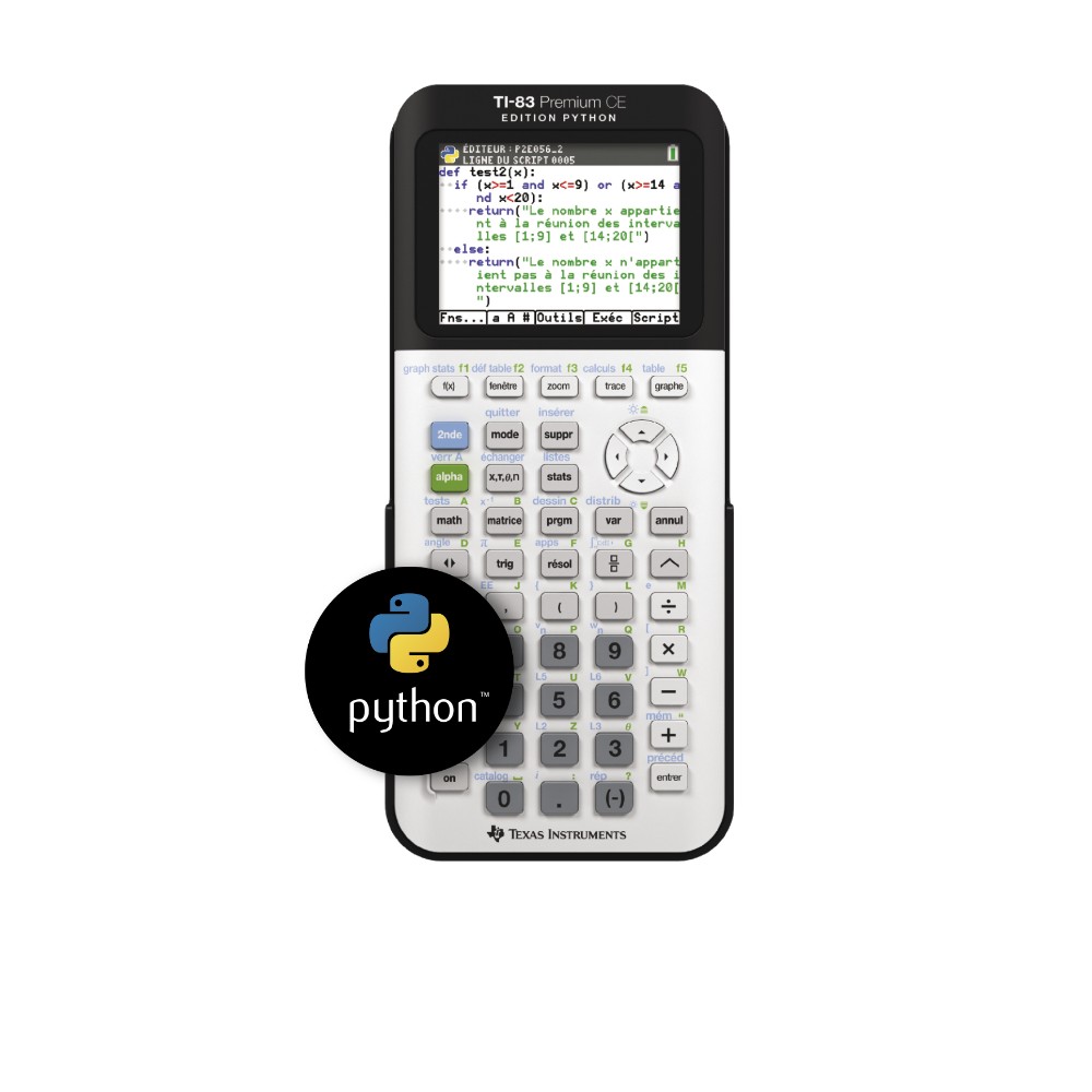 Calculatrice graphique TI-83 Premium édition Python - Image 3