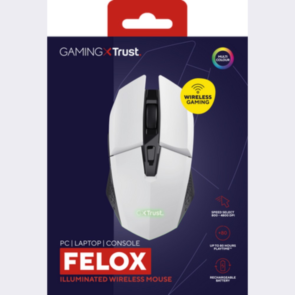SOURIS GAMING FELOX - BLANCHE SOURIS GAMING SANS FIL RETROEC - Image 3