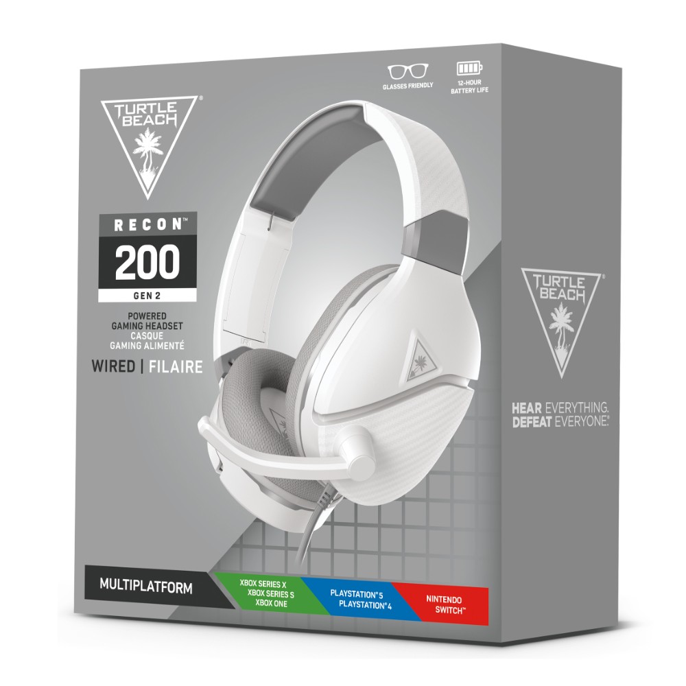 Casque-micro gaming filaire Recon 200 Gen 2 - Blanc - Image 2