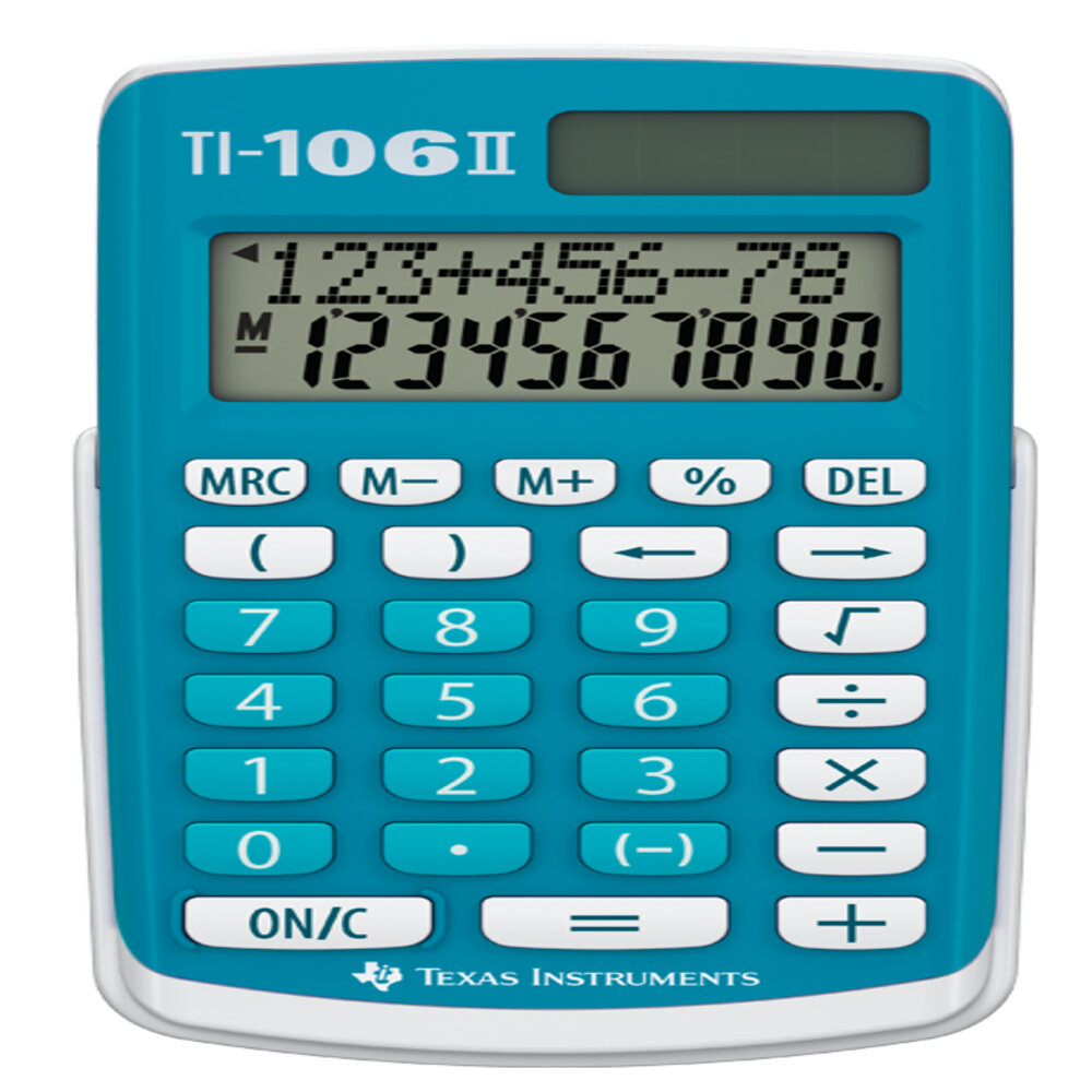 TI-106 II - Bleu Calculatrice 4 opérations - Image 3