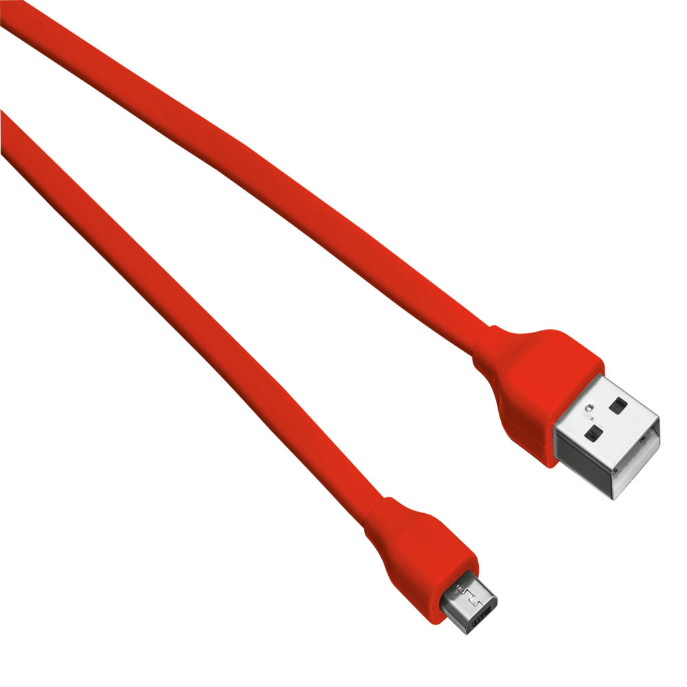 FLAT MICRO-USB CABLE 1M- Rouge Cable micro-usb plat 1m - Image 4